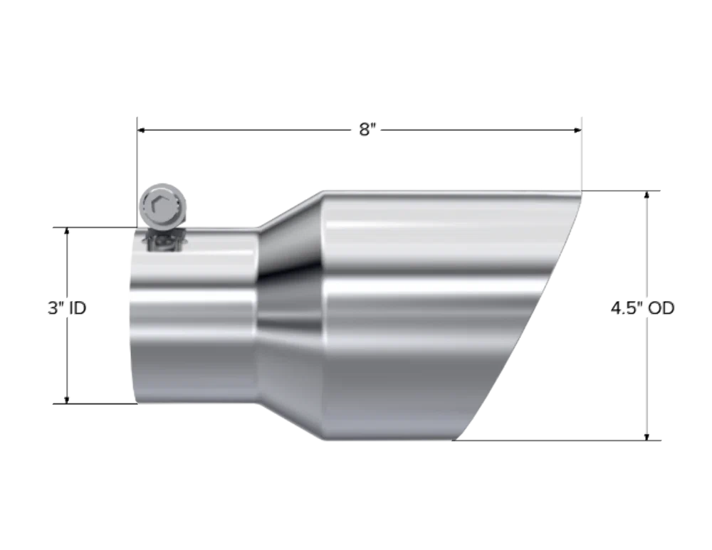 UNIVERSAL 4.5_ TAIL PIPE EXHAUST TIP - T5151
